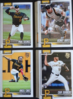 Pittsburgh Pirates 2026 Topps Complete Mint 24 Card Hand Collated Team Set Featuring Paul Skenes and Oneil Cruz with Rookie Cards of Cam Devanney, Bubba Chandler, Hunter Barco, Rafael Flores and Cam Sanders Plus