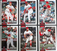 Los Angeles Angels 2026 Topps Complete Mint Hand Collated 24 Card Team Set Featuring 2 Different Mike Trout and 5 Rookie Cards Plus