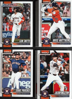 Houston Astros 2026 Topps Complete Mint Hand Collated 28 Card Team Set Featuring Jose Altuve, Yordan Alvarez and Carlos Correa with 7 Rookie Cards including Brice Matthews and Tatsuya Imai Plus