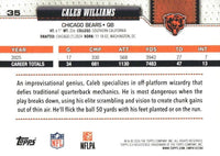 Chicago Bears 2026 Topps Football Complete 13 Card Team Set Featuring Caleb Williams, D'Andre Swift and Kyle Monangai with Rookie cards of Dillon Thieneman, Logan Jones and Zavion Thomas. Plus