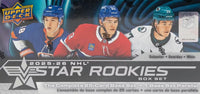2025 2026 Upper Deck NHL STAR ROOKIES 26 Card Set Featuring Matthew Schaefer, Ivan Demidov and Michael Misa Rookies Plus