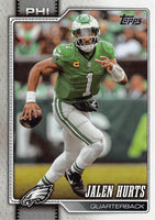 Philadelphia Eagles 2026 Topps Football Complete 16 Card Team Set Featuring Jalen Hurts, Saquon Barkley, DeVonta Smith, Jalen Carter and 4 Rookie Cards Plus