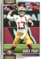 San Francisco 49ers 2026 Topps Football Complete 10 Card Team Set Featuring Brock Purdy, Christian McCaffrey, Mike Evans and George Kittle with Rookie Cards of De’Zhaun Stribling, Romello Height and Kaelon Black Plus