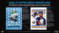 2026 2027 Upper Deck Series One Hockey Unopened Blaster Box of Packs with a Young Guns Rookie Card and Green Dazzler Card Plus