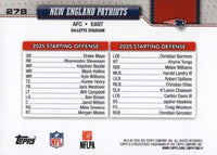 New England Patriots 2026 Topps Football Complete 14 Card Team Set Featuring Drake Maye, Hunter Henry, Christian Gonzalez and and Rookie Cards of Behren Morton, Eli Raridon, Jam Miller Plus