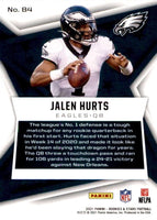 Jalen Hurts 2021 Panini Rookies & Stars Series Mint 2nd Year Card #84