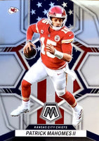 Patrick Mahomes II 2022 Panini Mosaic National Pride Series Mint Card #256