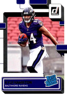 Baltimore Ravens 2022 Donruss Factory Sealed Team Set Featuring Lamar Jackson with a Rated Rookie Card of Kyle Hamilton plus 4 others
