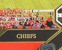 Patrick Mahomes 2022 Panini LIMITED Stadium Star Swatches Series Mint Insert Card #SSS-PM Featuring an Authentic White Jersey Swatch #98/99 Made