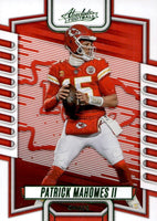 Patrick Mahomes II 2023 Panini Absolute GREEN Foil Series Mint Card #3