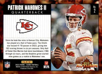 Patrick Mahomes 2023 Score Football Men of Autumn Series Mint Insert Card #2