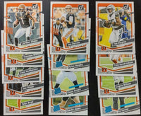 Cincinnati Bengals 2023 Donruss Factory Sealed Team Set Featuring 4 Rated Rookie Cards