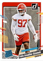 Kansas City Chiefs 2023 Donruss Factory Sealed Team Set with Patrick Mahomes and 2 Rated Rookie Cards