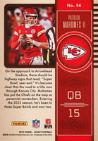 Patrick Mahomes 2023 Panini Legacy Series Mint Card #46