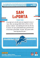 Sam LaPorta 2023 Donruss Football Series Mint RATED ROOKIE Card #332