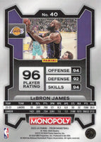 LeBron James 2023 2024 Panini Prizm Monopoly Series Mint Card #40