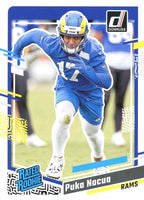 Los Angeles Rams 2023 Donruss Factory Sealed Team Set with 5 Rated Rookie Cards including Puka Nacua