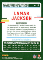 Lamar Jackson 2023 Donruss Football Series Card #18