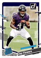 Zay Flowers 2023 Donruss Football Series Mint RATED ROOKIE Card #307