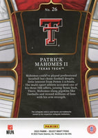 Patrick Mahomes 2023 Panini Select Draft Picks Series Mint Card #26