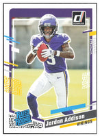 Minnesota Vikings 2023 Donruss Factory Sealed Team Set Featuring Jordan Addison Rated Rookie Cards Plus