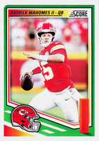 Patrick Mahomes 2025 Panini Score Series Mint Card #100