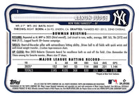 New York Yankees 2026 Bowman 9 Card Team Set made by Topps Featuring Aaron Judge a Cam Schlittler Rookie Card and 6 Top Prospect Cards