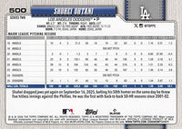 Los Angeles Dodgers 2026 Topps Complete Mint 28 Card Team Set Loaded with Shohei Ohtani Cards plus , Yoshinobu Yamamoto, Mookie Betts, Freddie Freeman and more