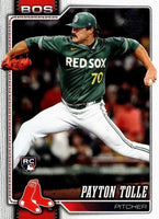 Boston Red Sox 2026 Topps Complete Mint 26 Card Team Set with Rookie Cards of Payton Tolle, Roman Anthony, Jhostynxon Garcia and Connelly Early Plus