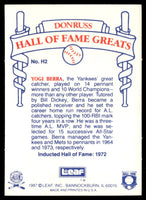 Yogi Berra 1987 Leaf Candy City Team Hall of Fame Greats Series Mint Card #H2