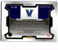 Jalen Brunson 2024 Panini Prizm Draft Picks Purple Wave Variation Series Mint Card #22