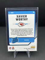 Xavier Worthy 2024 Panini Donruss Optic Rated Rookie Purple Series Mint Card #300