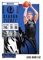 Dirk Nowitzki 2018 2019 Panini Contenders Season Ticket Series Mint Card #6