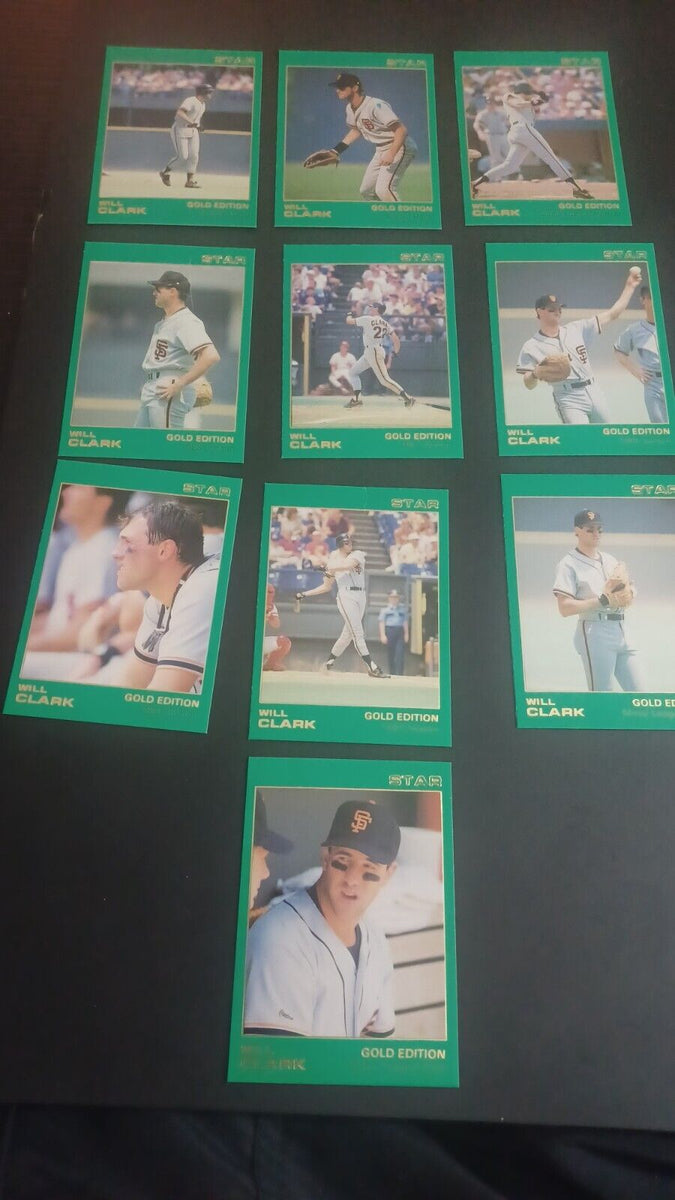 Will Clark 1988 Star Company GOLD Series Complete Mint Set The