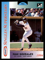Juan Gonzalez 1994 Kraft Singles Superstars Pop-Ups Food Issue Series Mint Card #4