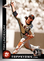 Tim Lincecum 2010 Topps Toppstown Gold Code Card Series Mint Card #FCTTT10