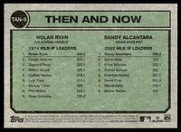 Nolan Ryan Sandy Alcantara 2023 Topps Heritage Then & Now Series Mint Card #TAN-9