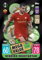 Henrikh Mkhitaryan 2021 2022 Topps Match Attax Mega Value Series Mint Card #MV12