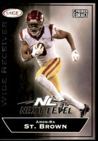 Amon-Ra St. Brown 2021 SAGE Premier Draft Next Level Series Mint Rookie Card #154