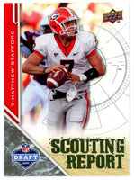 Matthew Stafford 2009 Upper Deck Draft Edition Scouting Report Series Mint Card #208