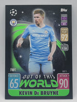 Kevin de Bruyne 2021 2022 Topps Match Attax Out Of This World Series Mint Card #OUT-1