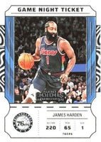 James Harden 2022 2023 Panini Contenders Game Night Ticket Series Mint Card #3