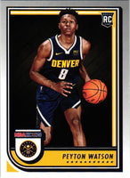 Peyton Watson 2022 2023 Panini Hoops Basketball Series Mint Rookie Card #275