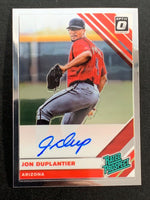 Jon Duplantier 2019 Donruss Optic Rated Prospects Signatures Mint Autographed Card #RPS-JD