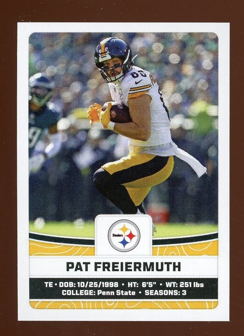 Pat Freiermuth 2023 Panini NFL Sticker 166 The Strictly Mint Card Co