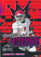 Jahmyr Gibbs 2023 Leaf Draft Red Touchdown Kings Rookie Series Mint Card #96