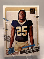 Kendre Miller 2023 Panini Donruss Rated Rookie Portraits Series Mint Card #22