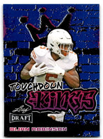 Bijan Robinson 2023 Leaf Draft Touchdown Kings Blue Series Mint Rookie Card #95