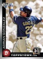 Adrian Gonzalez 2010 Topps Toppstown Gold Code Card Series Mint Card #FCTTT4