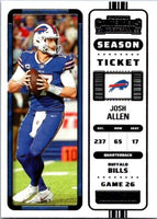 Josh Allen 2022 Panini Contenders Season Ticket Series Mint Card #11